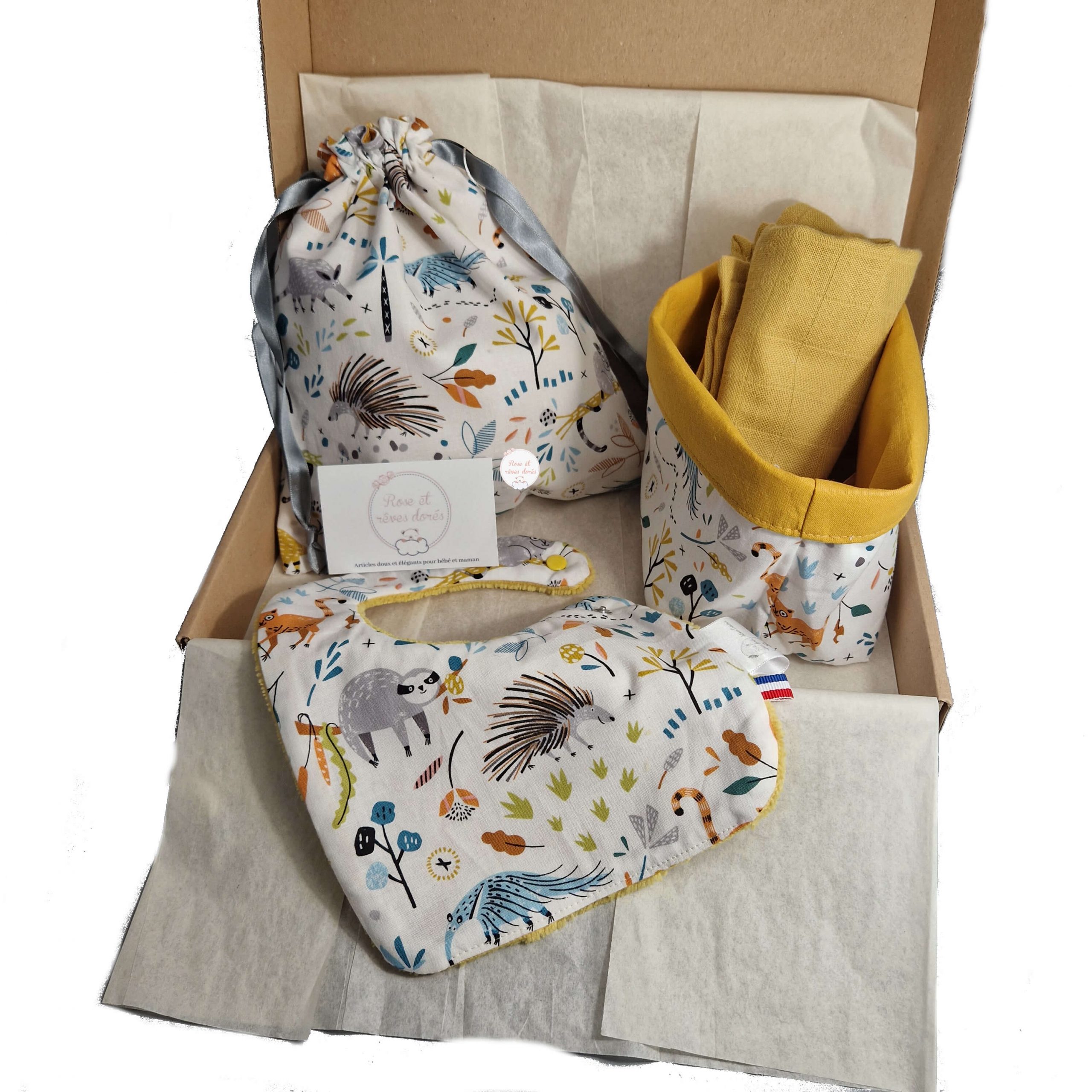 Rose et rêves dorés Coffrets cadeaux Feuillage coffret cadeau