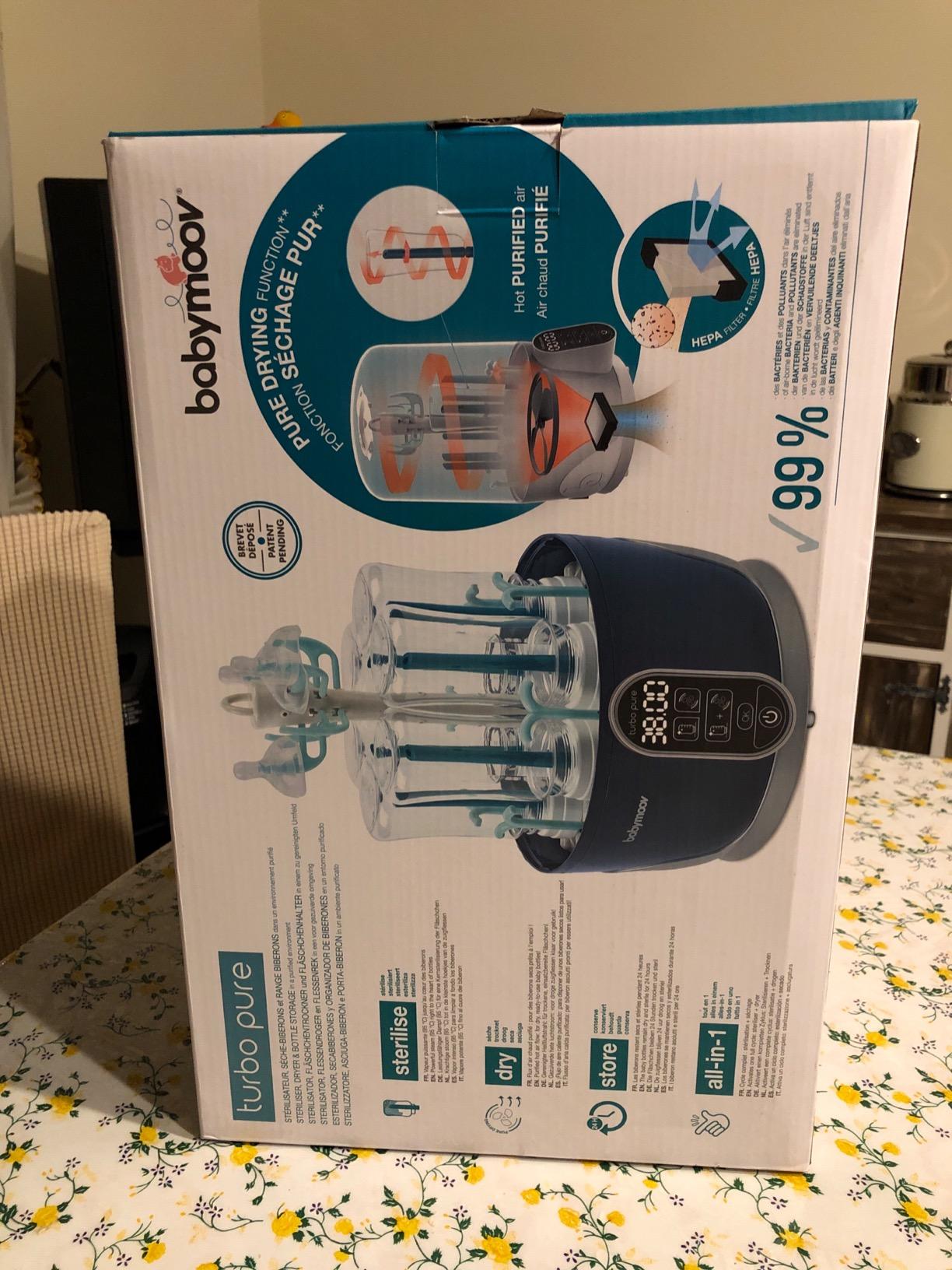 Babymoov Nutribaby Duo Meal Turbo Pure stérilisateur et sèche-biberon 5 en 1
