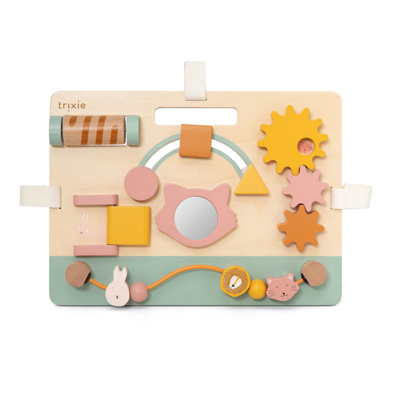 Trixie Baby Jouets d'activités Mrs. Cat panneau d’activités en bois