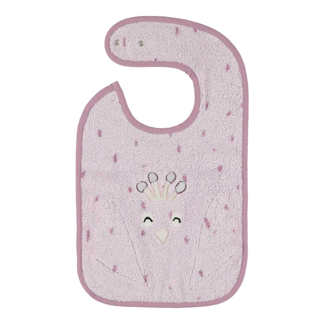 Trixie Baby Bavoirs Mrs. Peacock bavoir en coton bio
