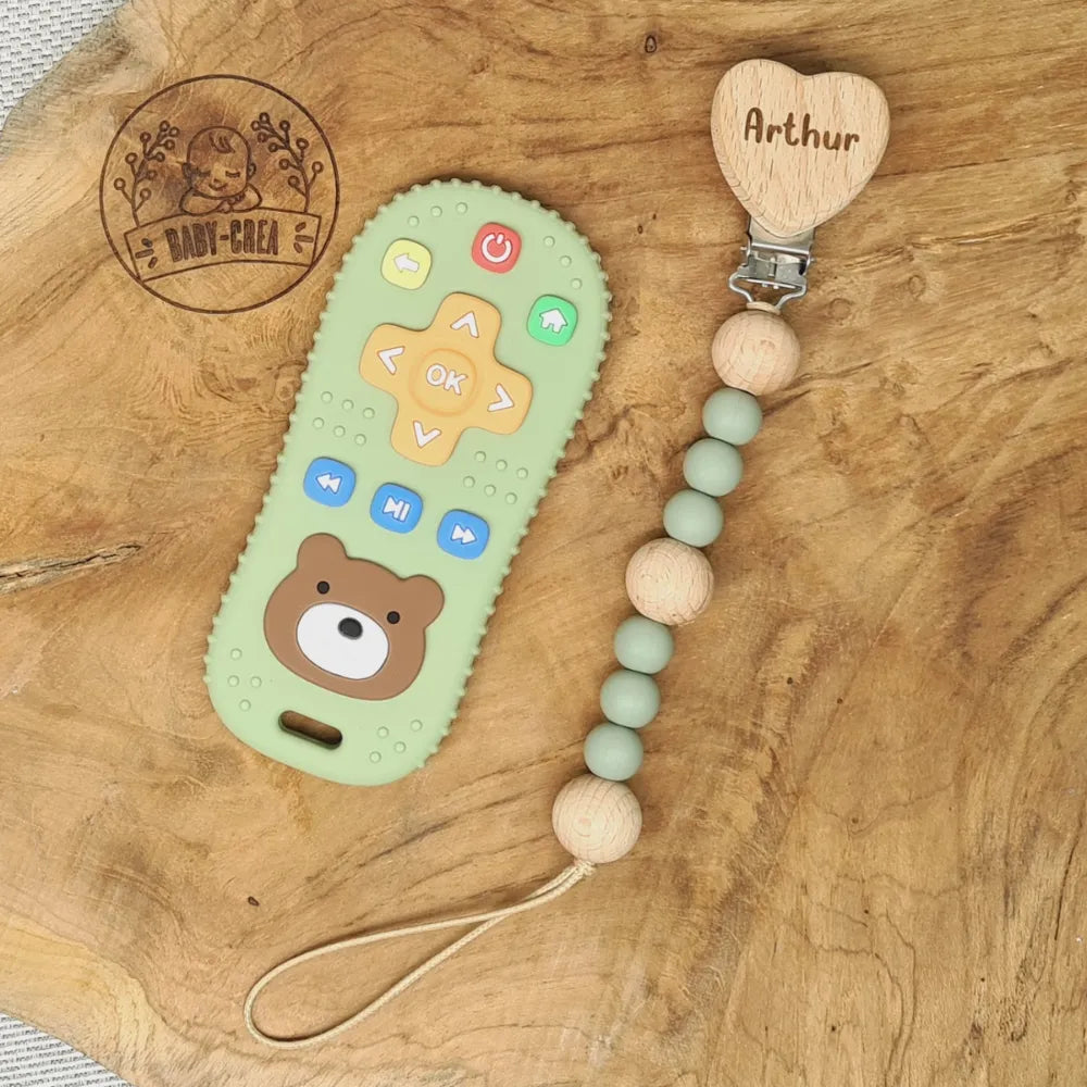 Baby-Crea Coffret naissance personnalisé coffret attache-tétine beige
