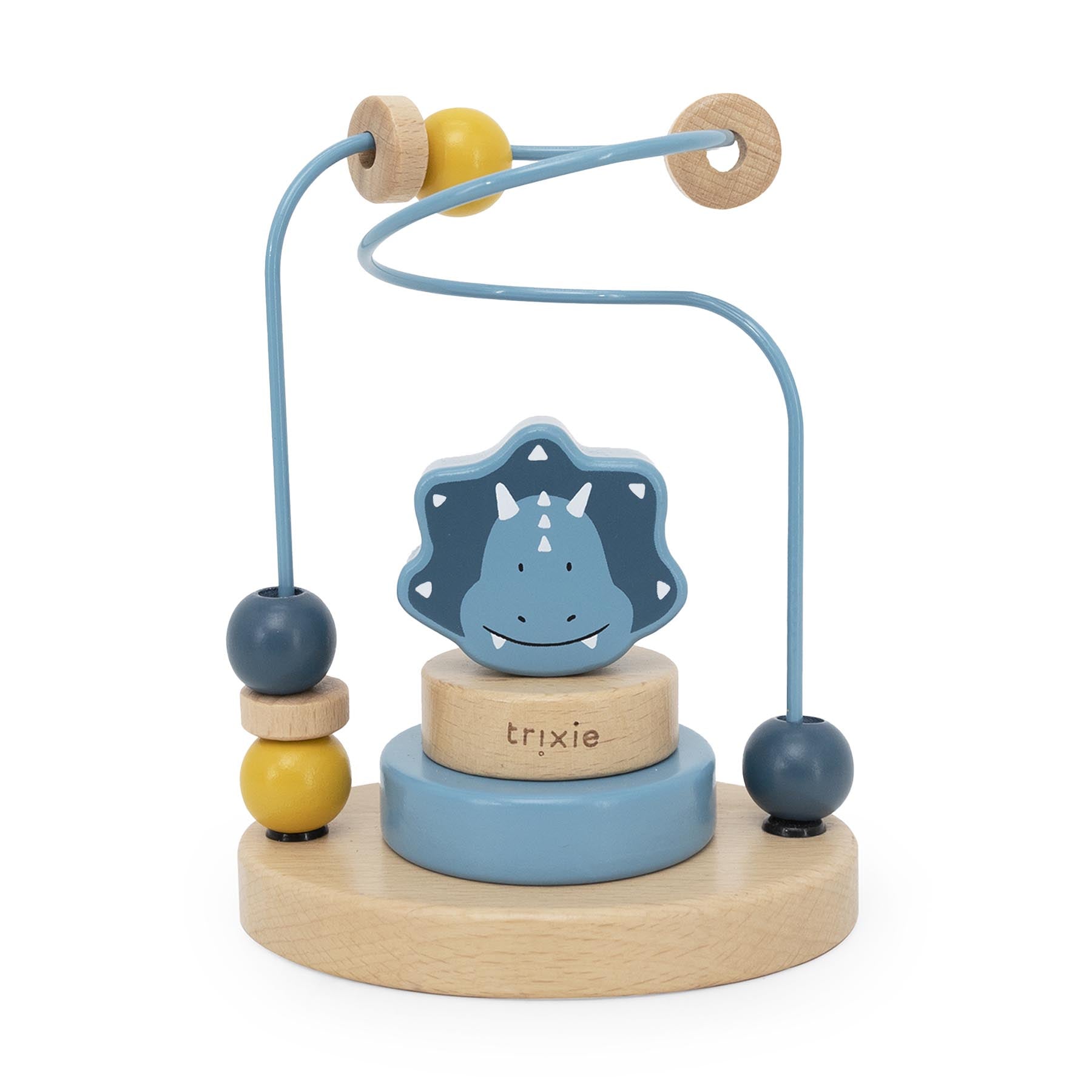Trixie Baby Labyrinthes à perles Mr. Triceratops labyrinthe en bois