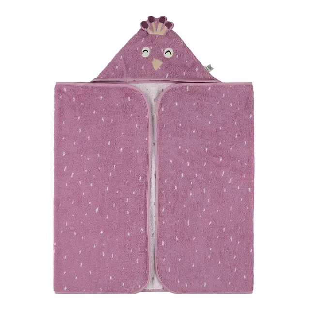 Trixie Baby Capes de bain Mrs. Peacock cape de bain 70 x 130 cm coton bio