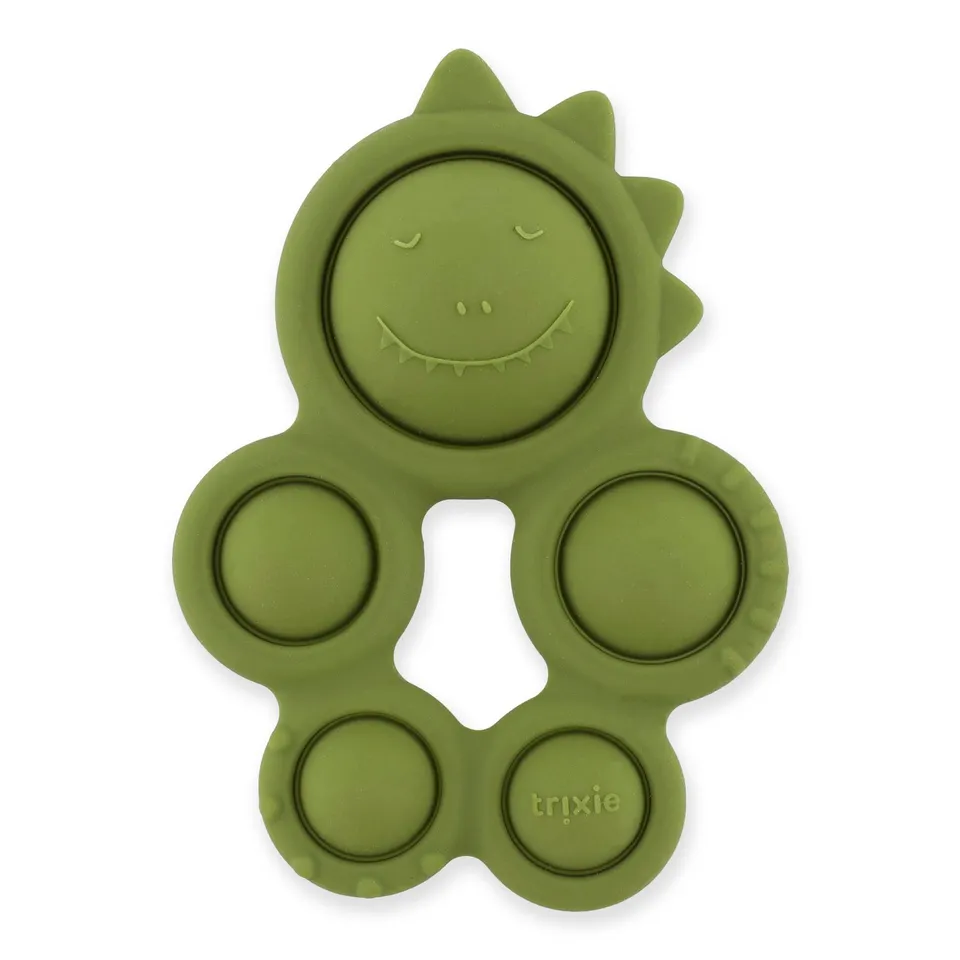 Trixie Baby Jouets sensoriels Jouet pop-it en silicone Mr. Dino