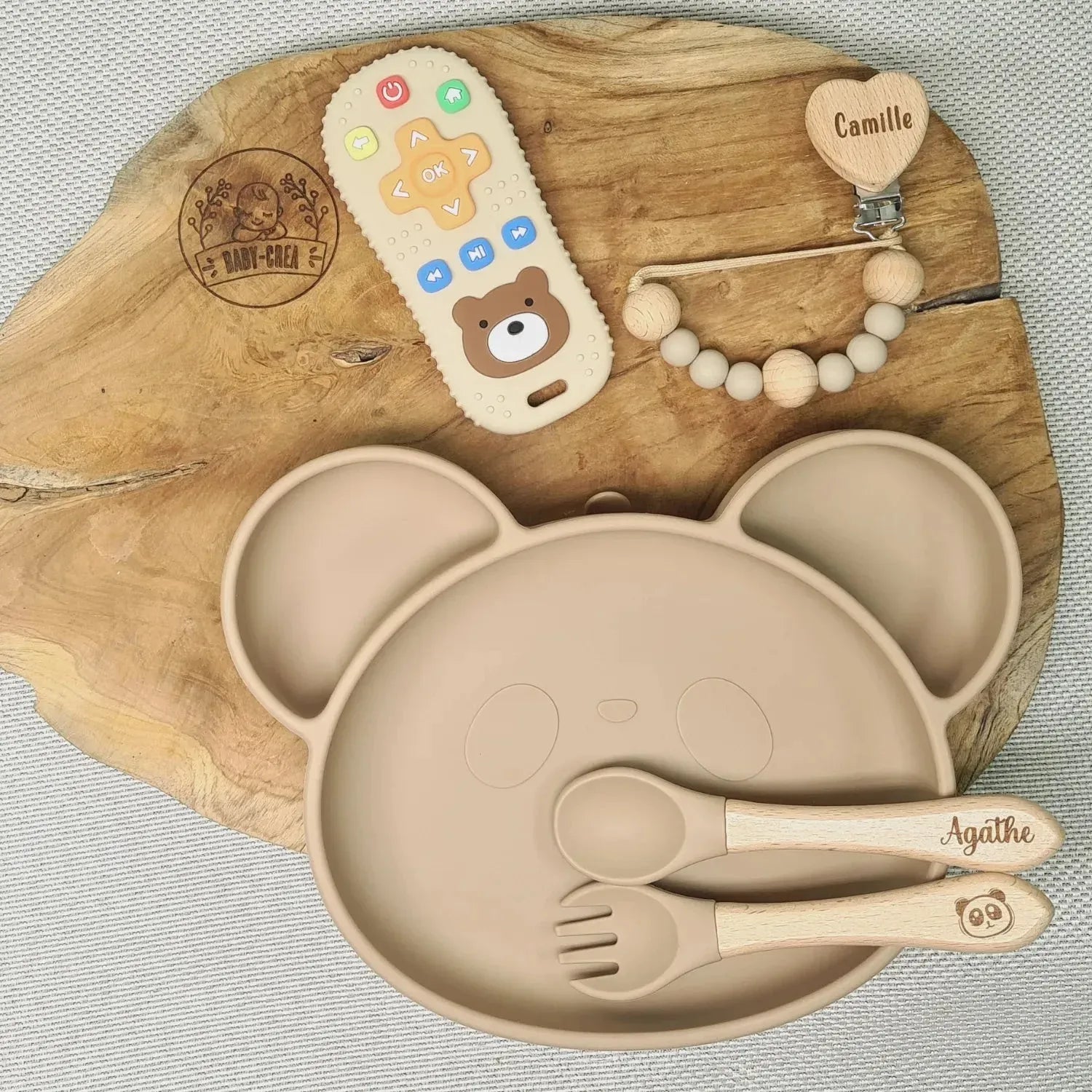 Baby-Crea Coffret naissance personnalisé coffret bébé rose pâle