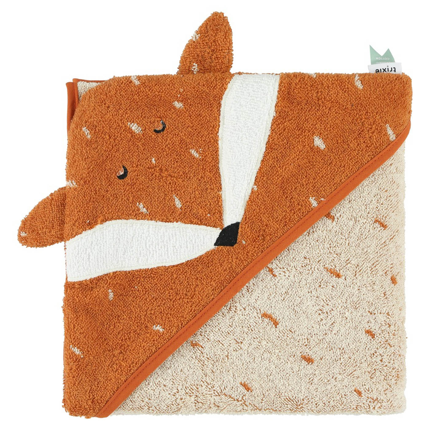 Trixie Baby Capes de bain 75 x 75 cm Mr. Fox coton bio
