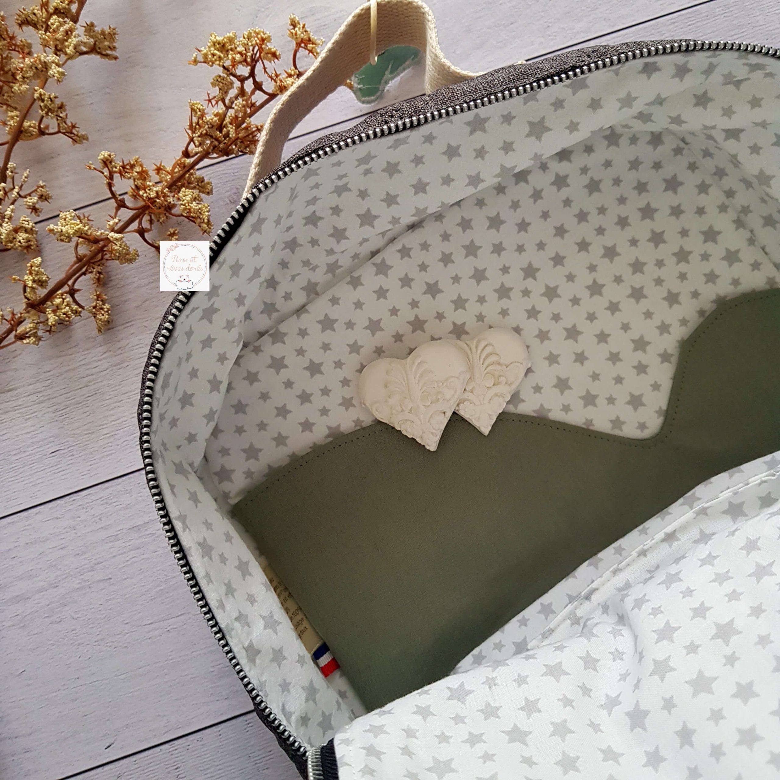 Rose et rêves dorés Sacs divers Valisette Marmelade
