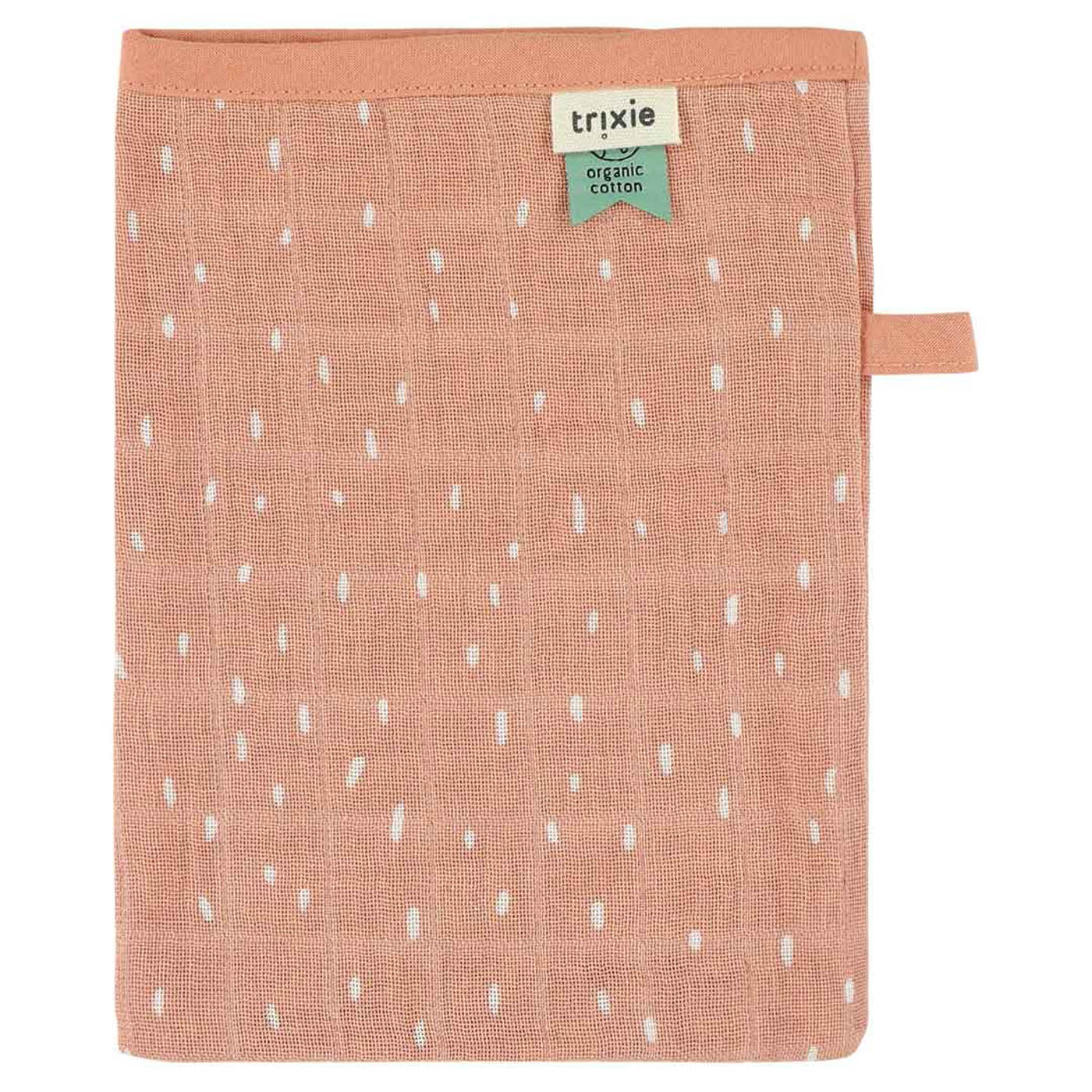 Trixie Baby Gants de toilette Rosy Rabbit mousseline lot de 3
