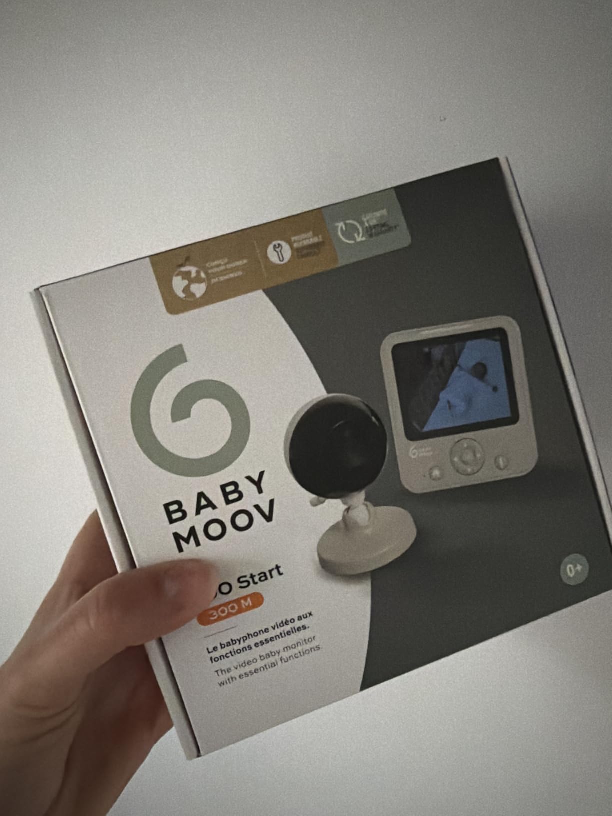 Babymoov YOO Start babyphone vidéo 300 m avec vision nocturne