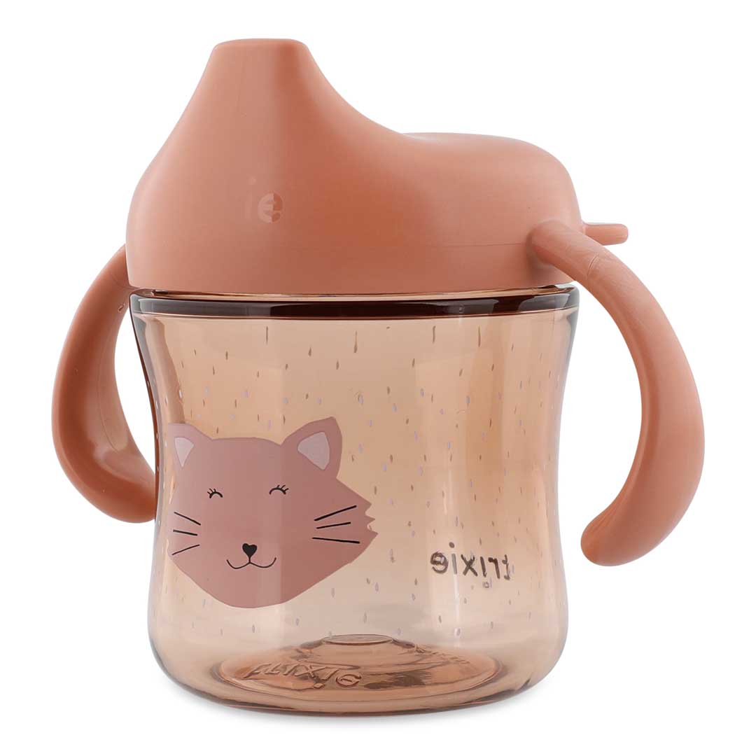 Trixie Baby Tasses et gobelets Tasse d’apprentissage avec poignées Mrs. Cat anti-fuite