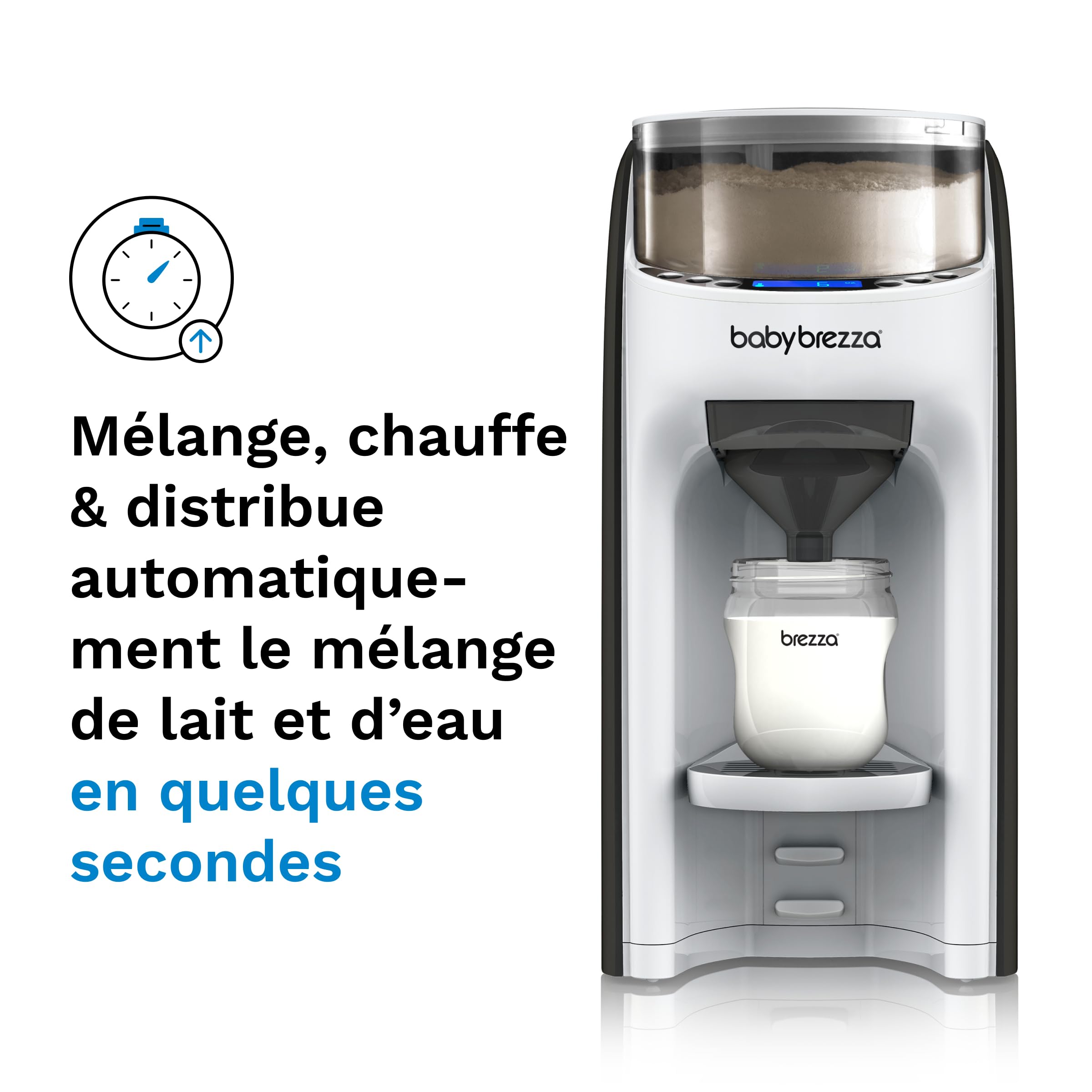 Baby Brezza Formula Pro Advanced préparateur de biberon noir et blanc automatique
