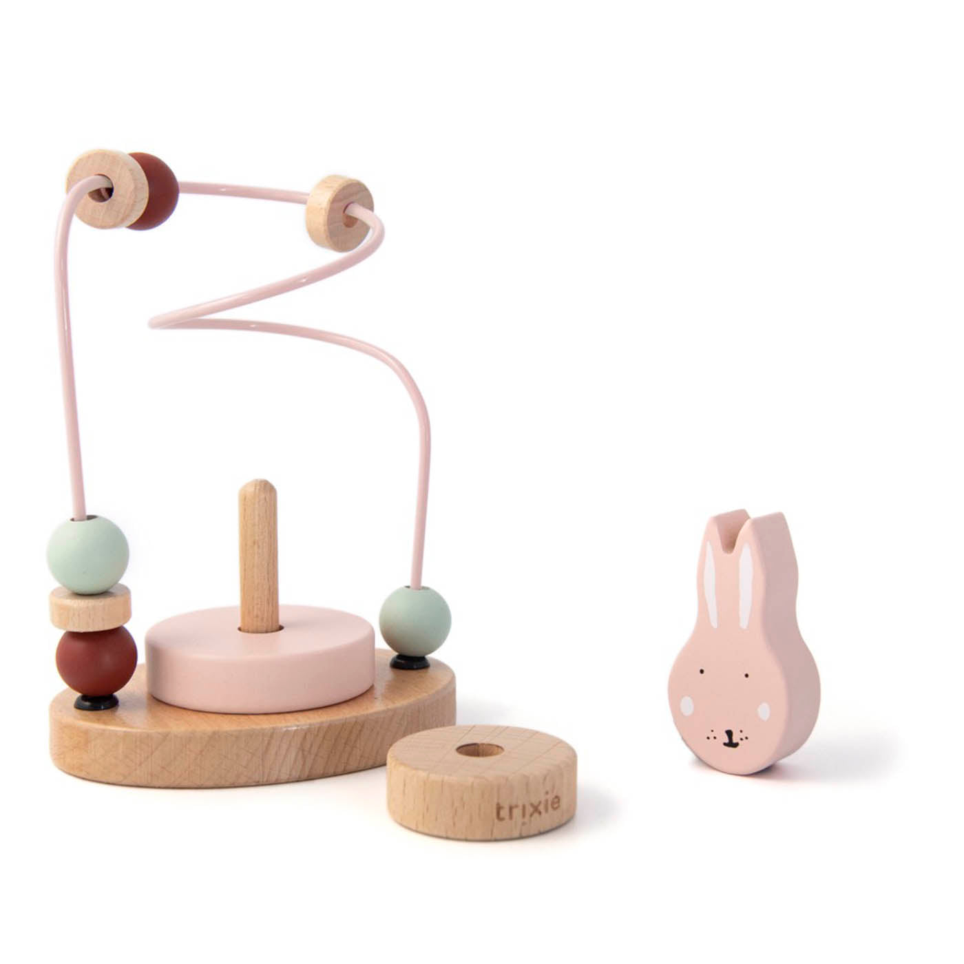 Trixie Baby Labyrinthes à perles labyrinthe à perles en bois Mrs. Rabbit FSC