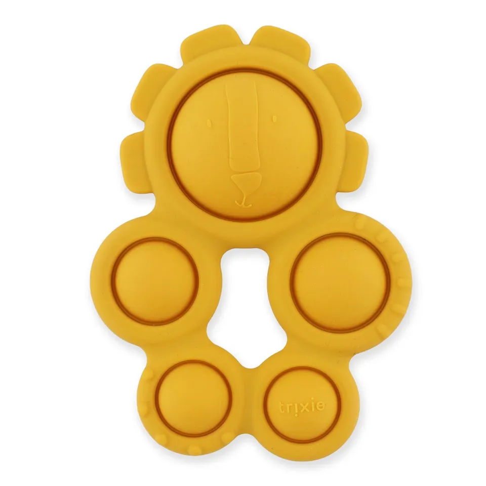 Trixie Baby Jouets sensoriels Mr. Lion jouet pop-it en silicone alimentaire