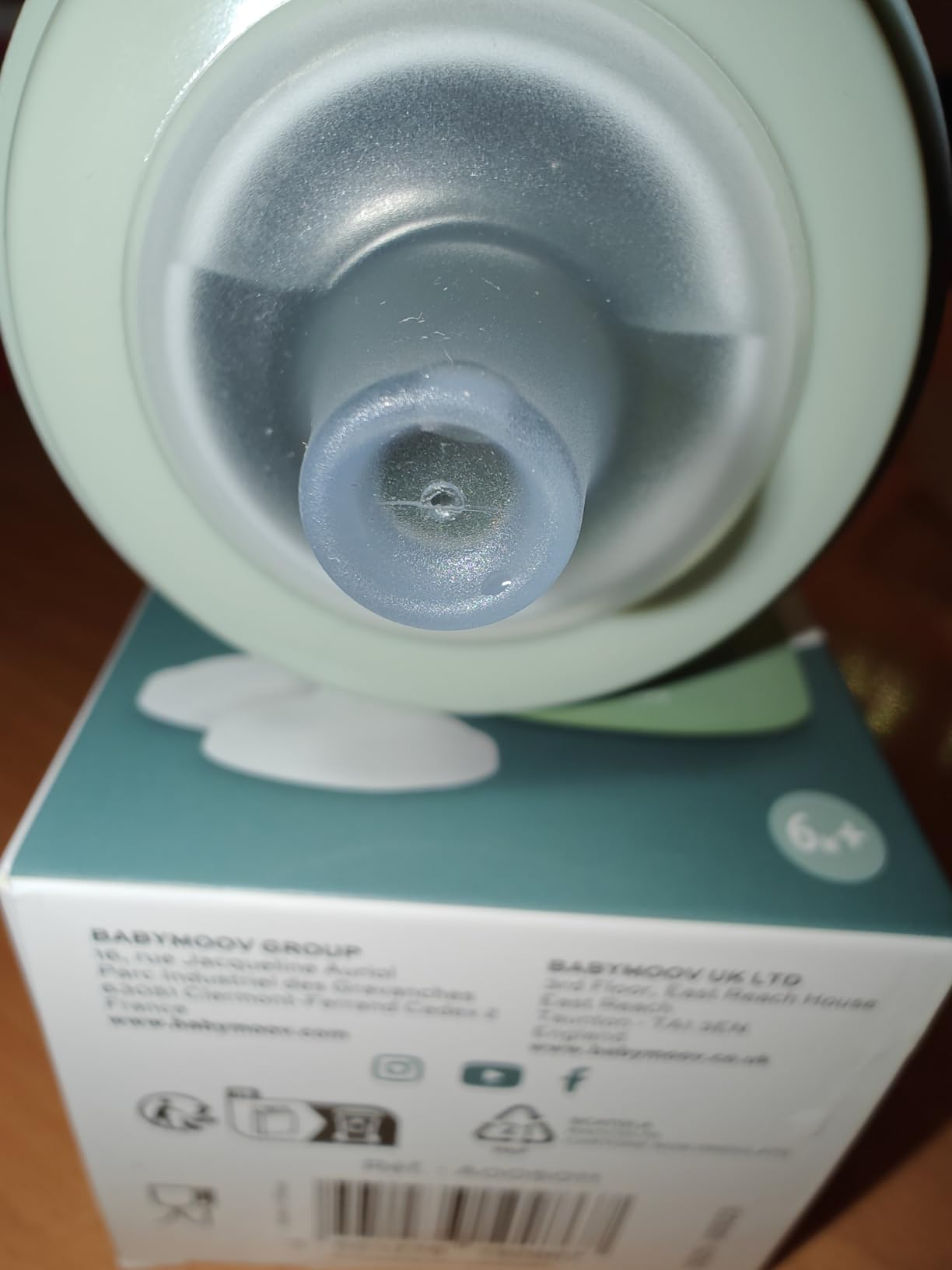 Babymoov Isy / Babybols gourde bébé 150 ml verte en silicone
