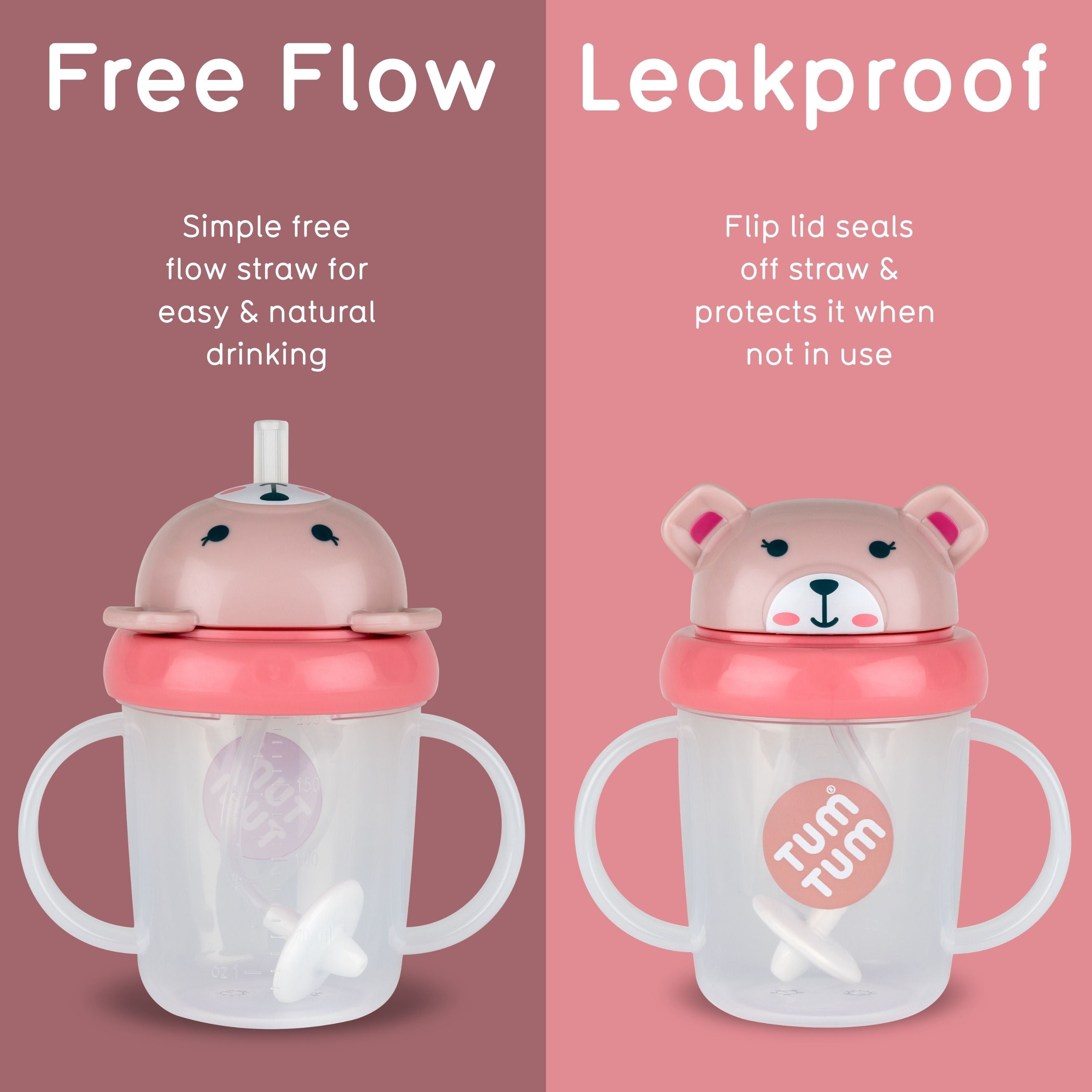 Tum Tum Cups Tippy Up Sippy Cup Betsy Bear tasse à paille 200 ml