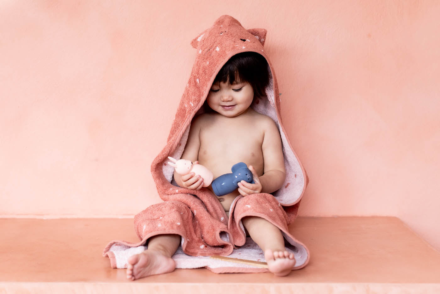 Trixie Baby Capes de bain 75x75cm - Mrs. Cat cape de bain bébé