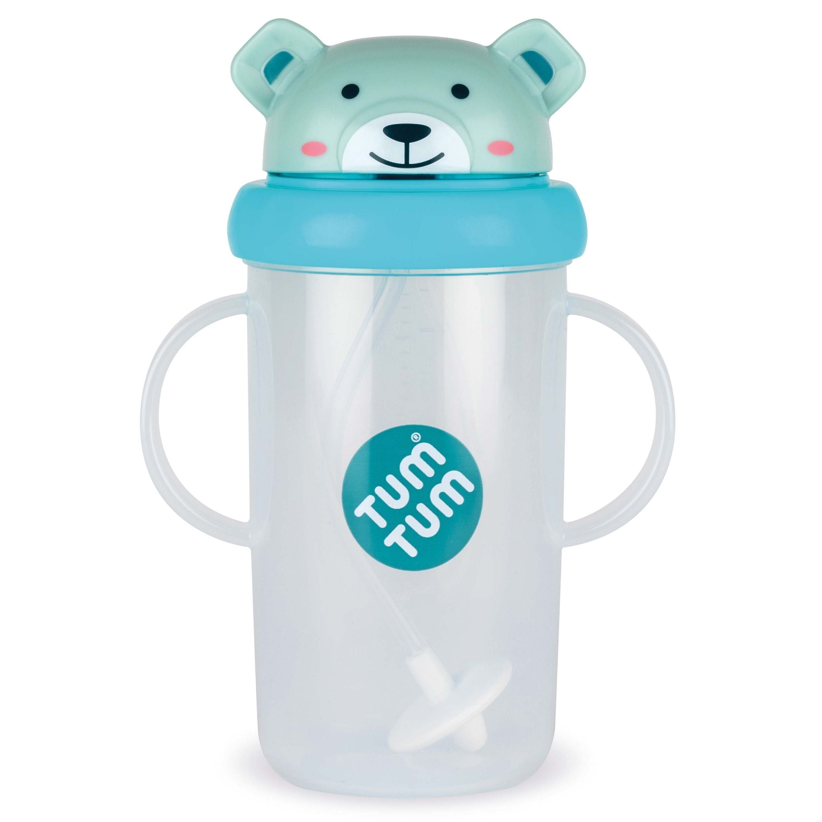 Tum Tum Tall Tippy Up Sippy Cup Boris Bear 300 ml à paille lestée