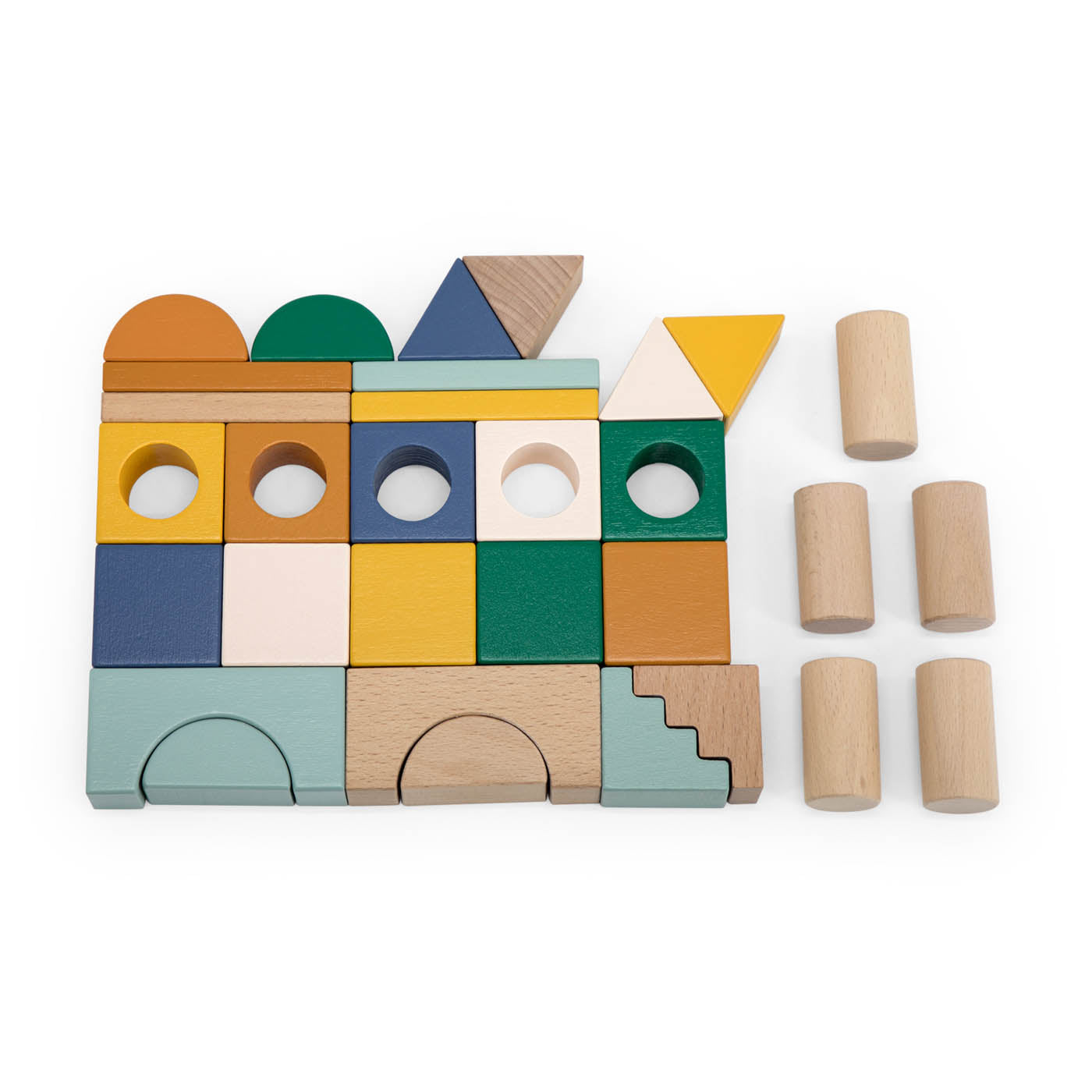 Trixie Baby Jouets à empiler Blocs de construction ville 31 pièces
