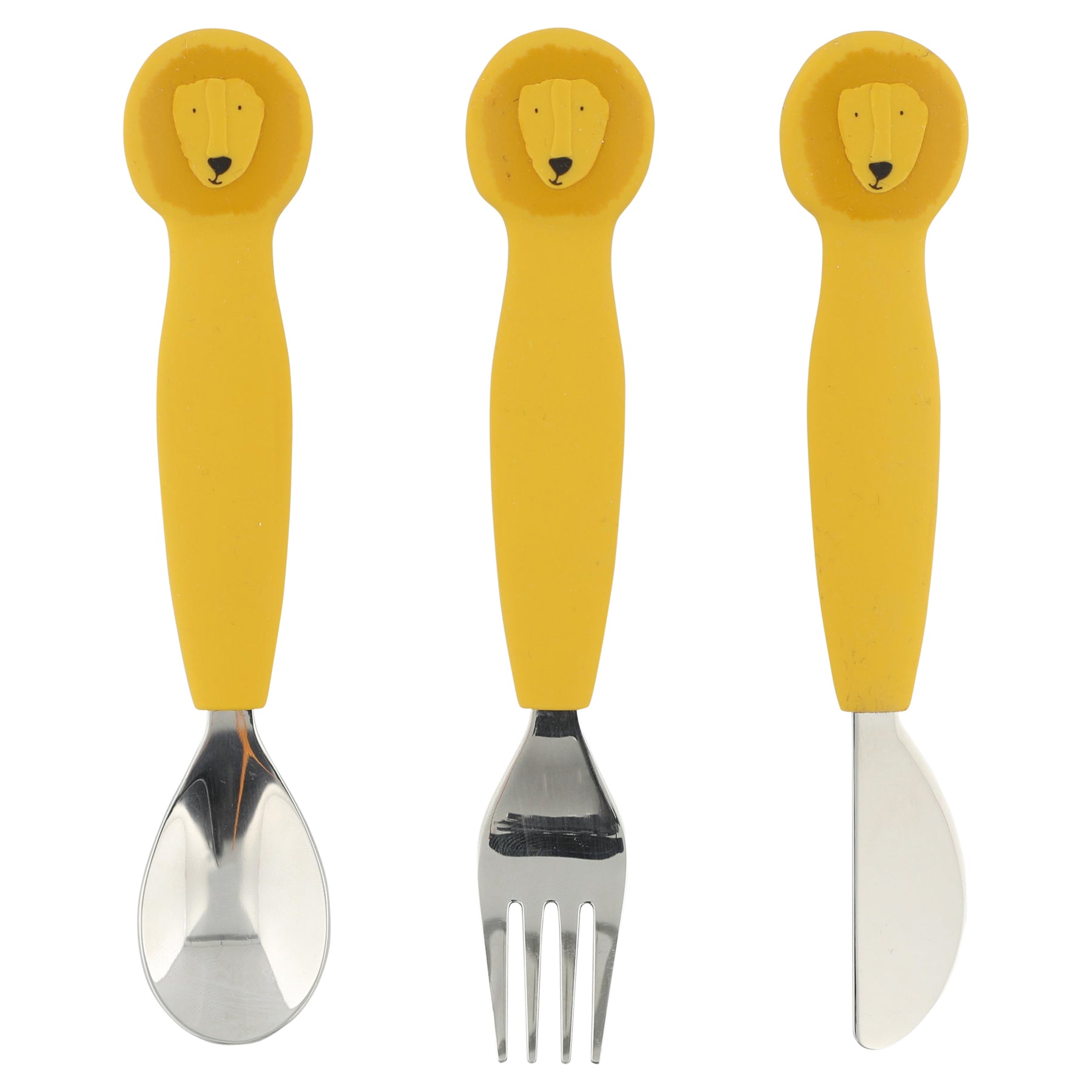 Trixie Baby Couverts Couverts 3 pièces en silicone Mr. Lion