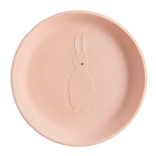 Trixie Baby Vaisselle Assiette silicone Mrs. Rabbit pour bébé