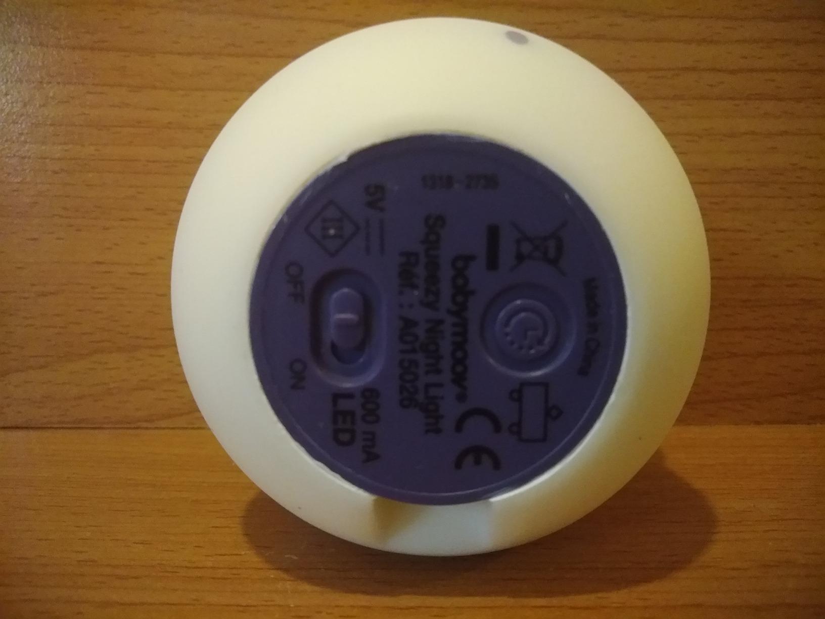 Babymoov YOO Squeezy veilleuse grise rechargeable 200 h