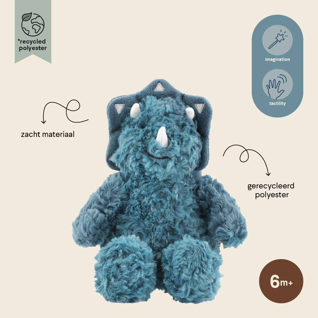Trixie Baby Premiers jouets Mr. Triceratops peluche bébé
