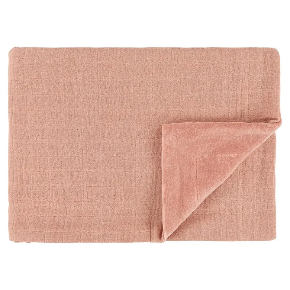 Trixie Baby Literie de bébé Couverture polaire 75 x 100 cm Bliss Coral douce