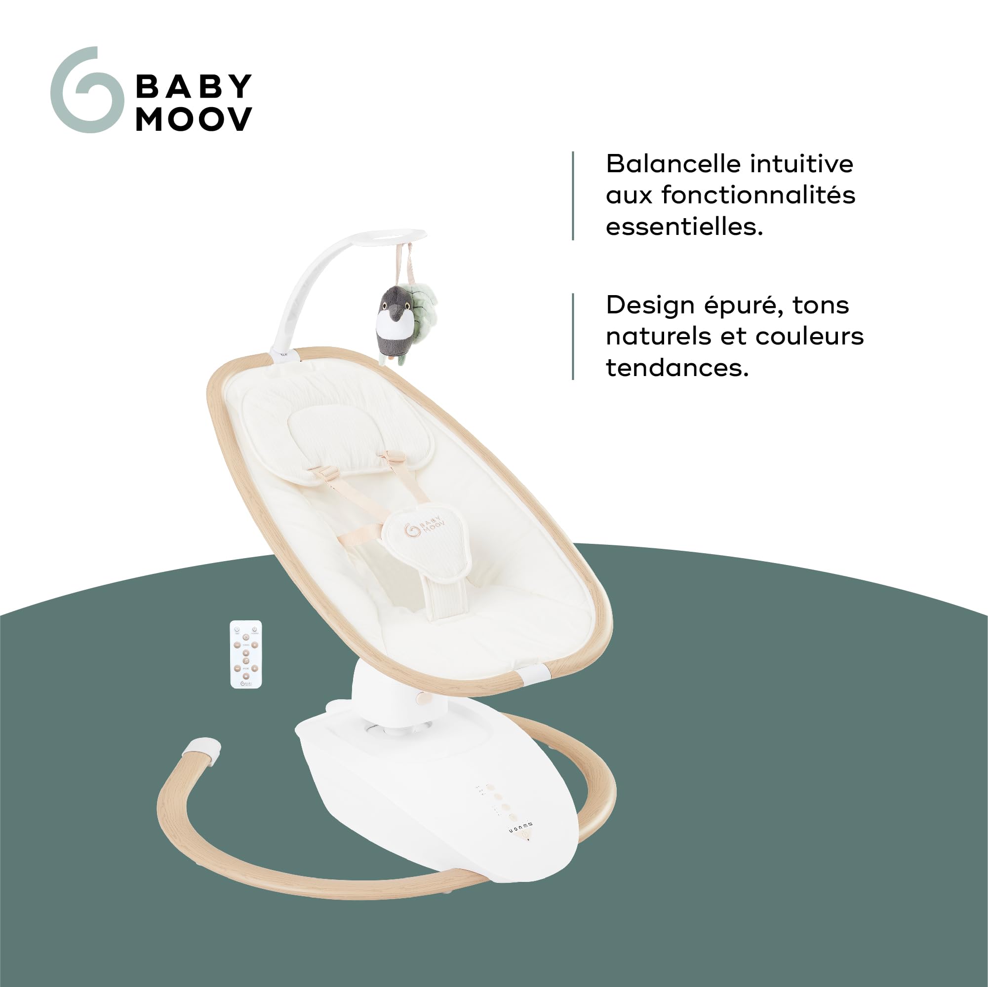 Babymoov Swoon Hoop balancelle électrique bébé Sand