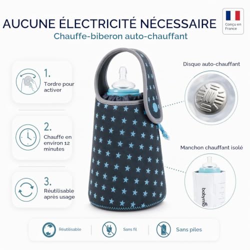 Babymoov Nutribaby Duo Meal chauffe-biberon autonome gris sans électricité