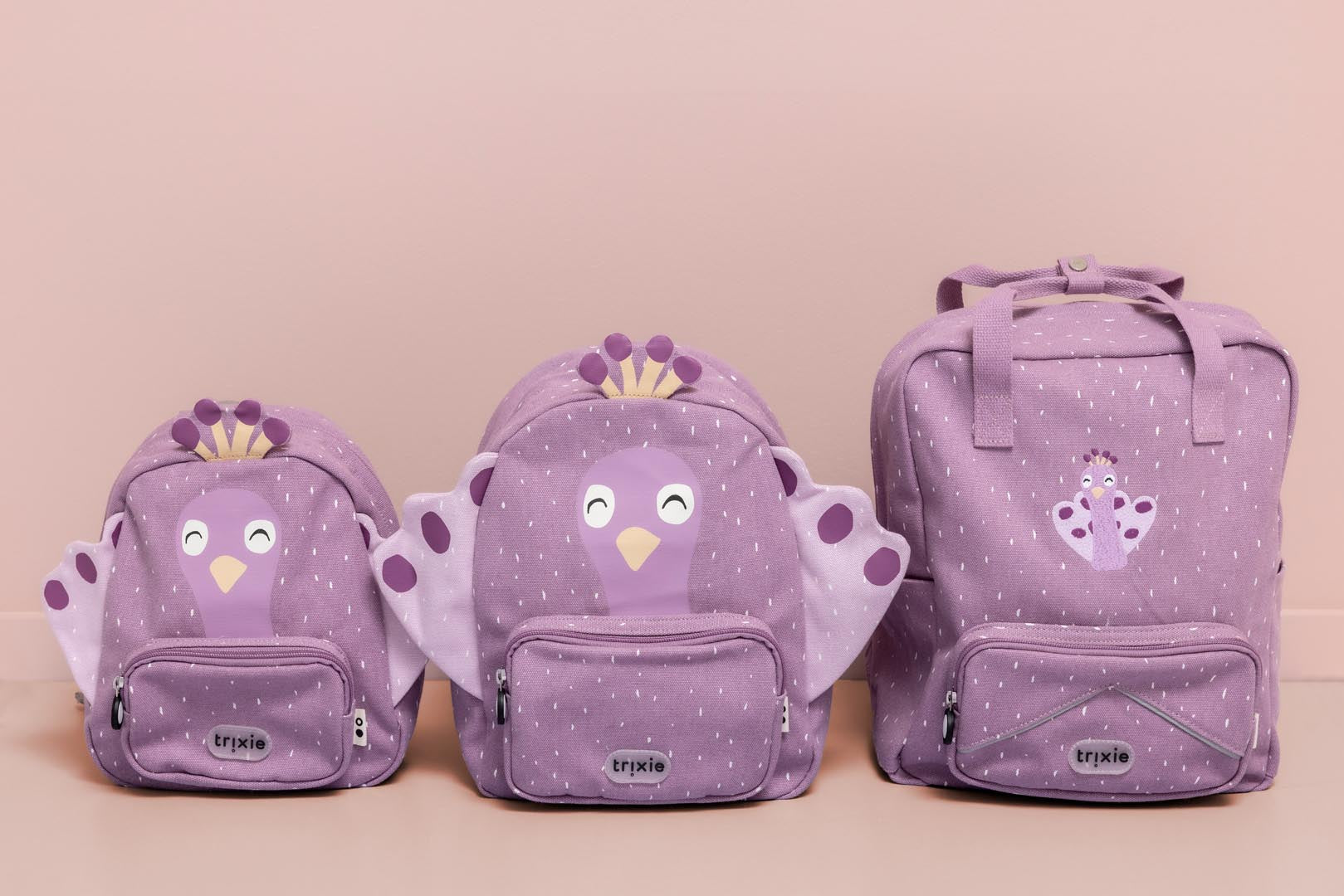 Trixie Baby Sacs à dos Sac à dos grand Mrs. Peacock format A4