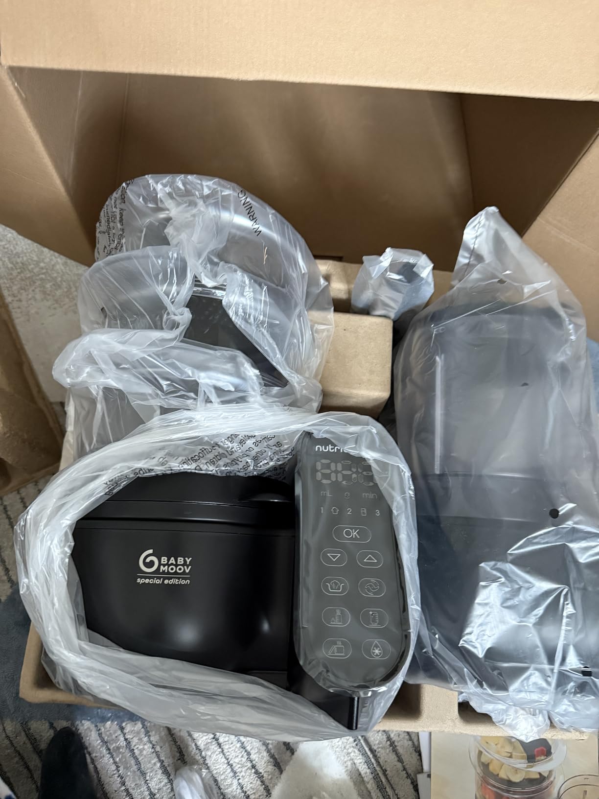 Babymoov Nutribaby(+) XL robot cuiseur bébé 2,9 L noir vapeur