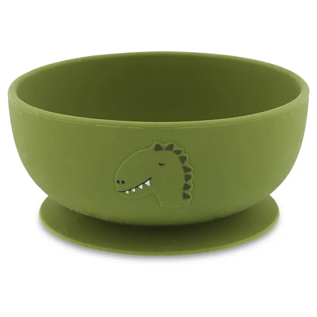 Trixie Baby Vaisselle Mr. Dino bol en silicone avec ventouse