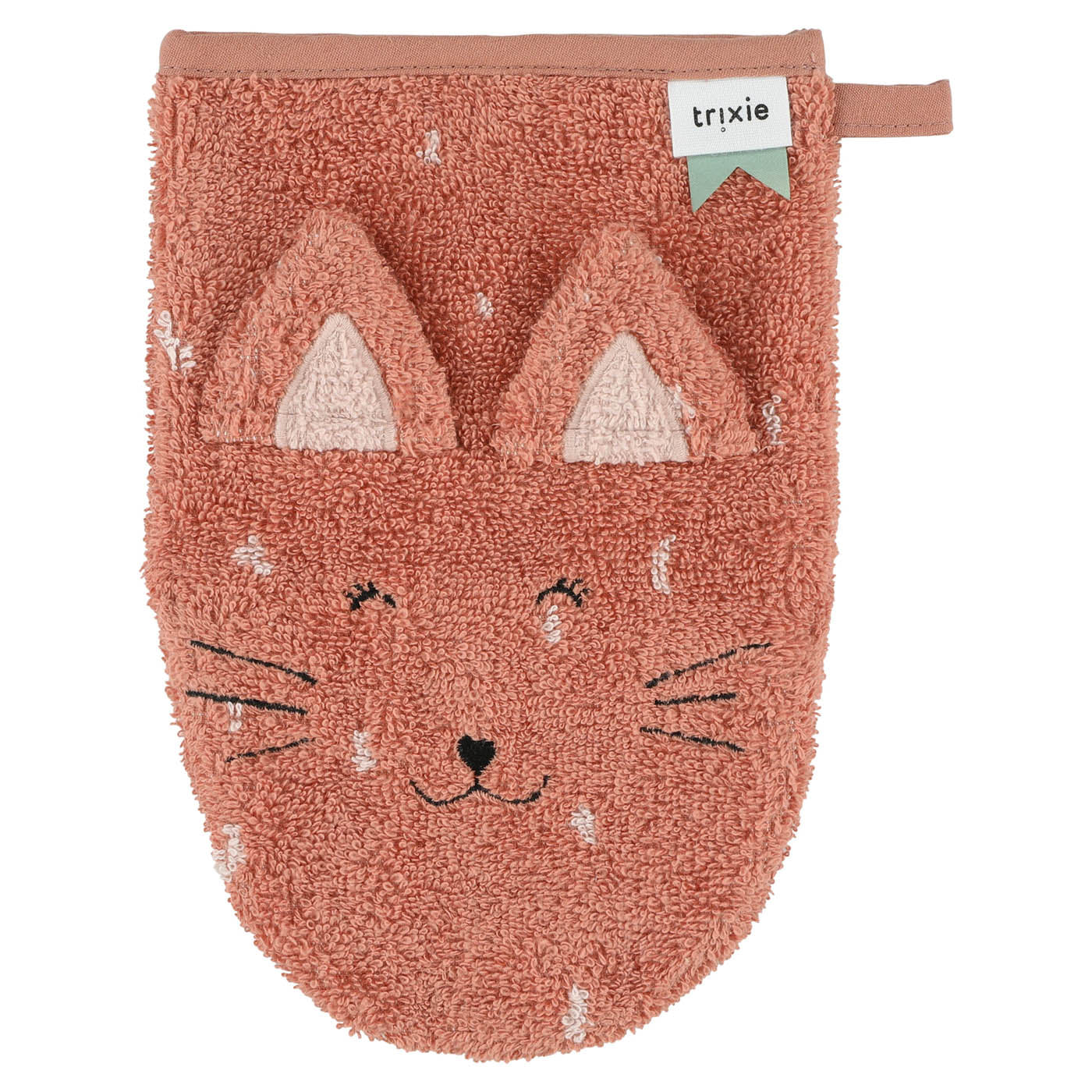 Trixie Baby Gants de toilette Mrs. Cat Mrs. Rabbit lot de 2 coton bio
