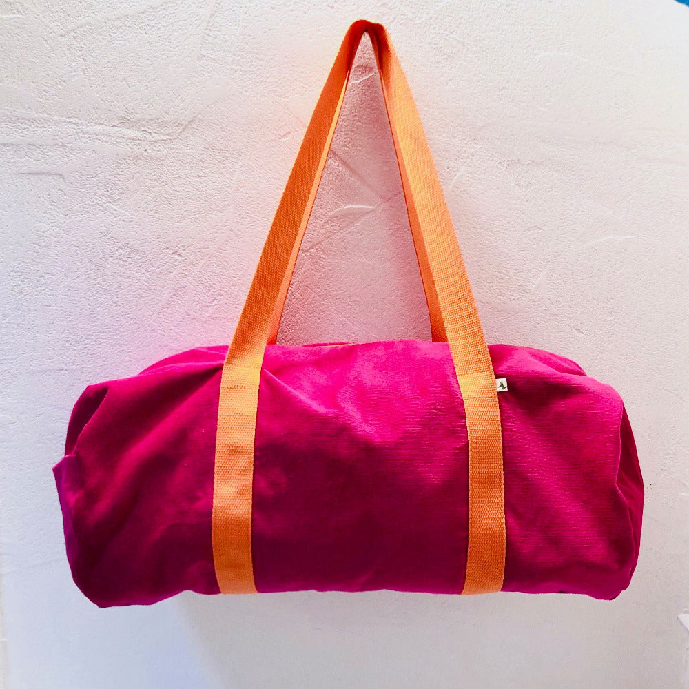 PIOLOU Le Sac sac polochon velours rose