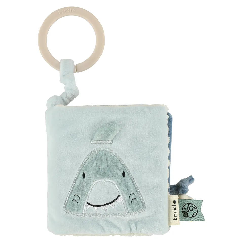 Trixie Baby Jouets pour poussette Mr. Shark livre sensoriel pour poussette
