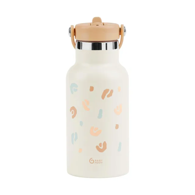 Babymoov gourde enfant isotherme inox 350 ml avec paille