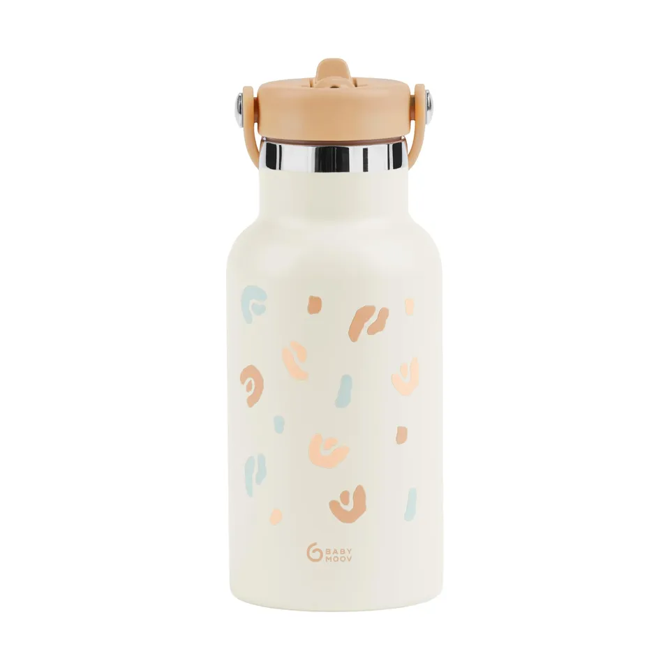 Babymoov gourde enfant isotherme inox 350 ml avec paille