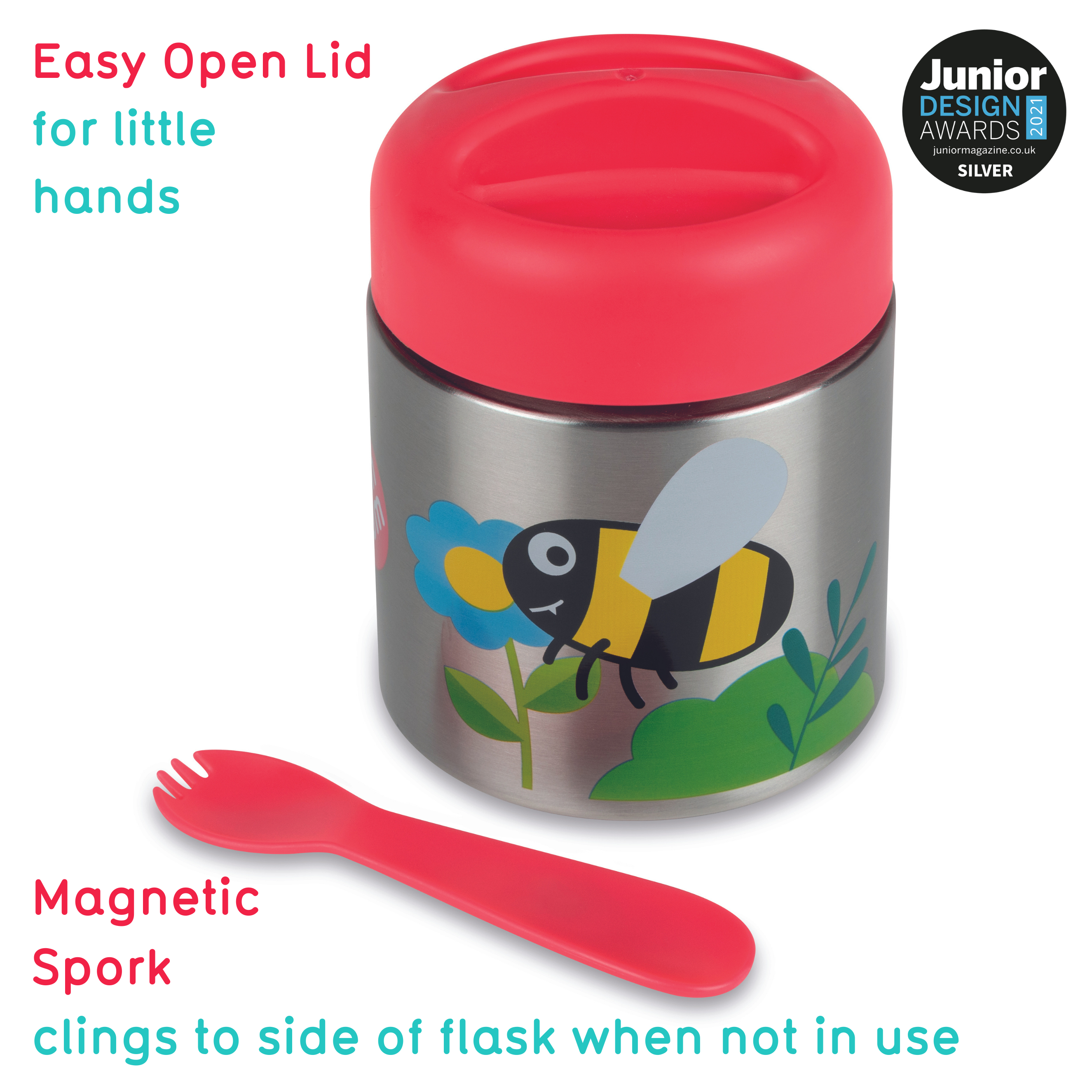 Tum Tum Food Flasks Bugs thermos alimentaire enfant 300 ml isotherme