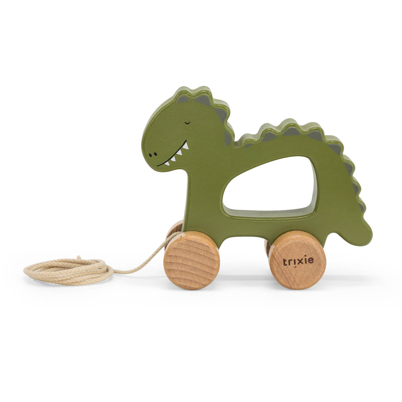 Trixie Baby Mr. Dino jouet à tirer en bois