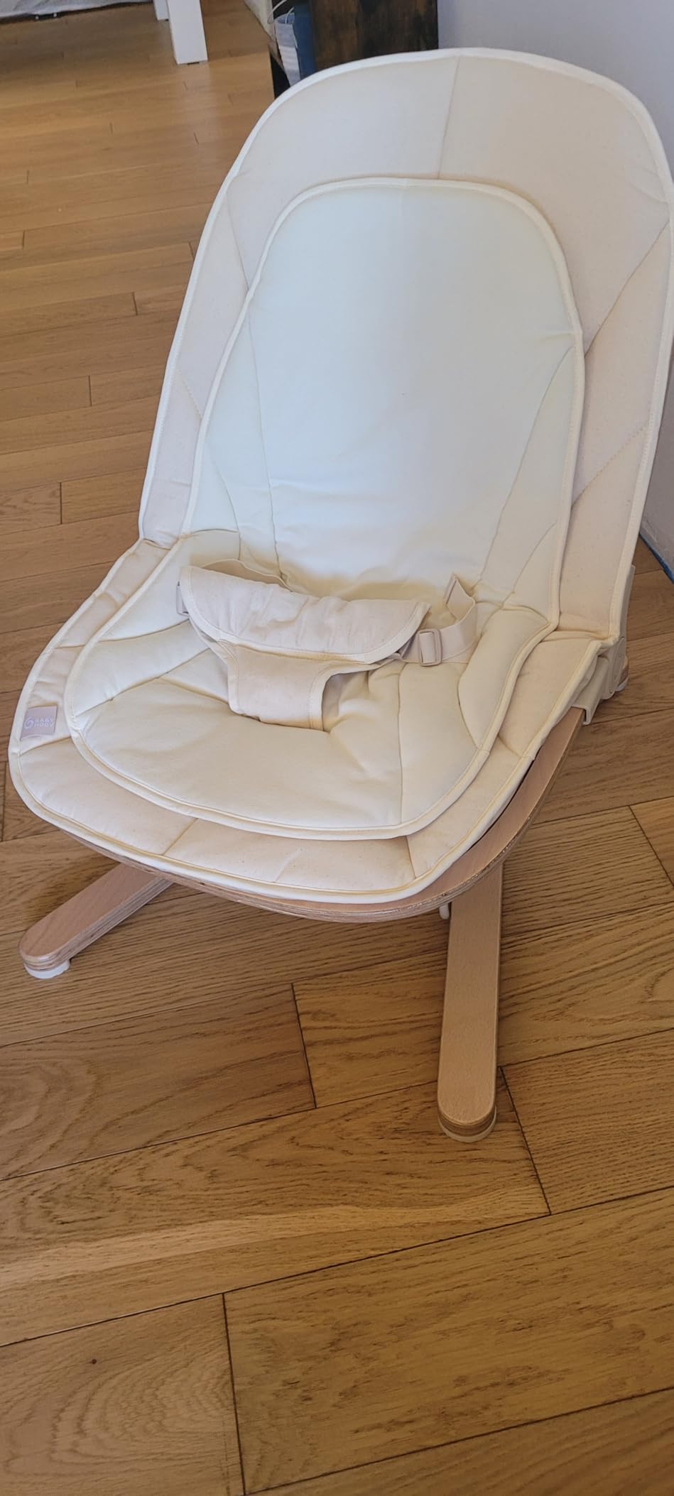 Babymoov Swoon Flow transat bébé évolutif beige bois jusqu’à 18 kg