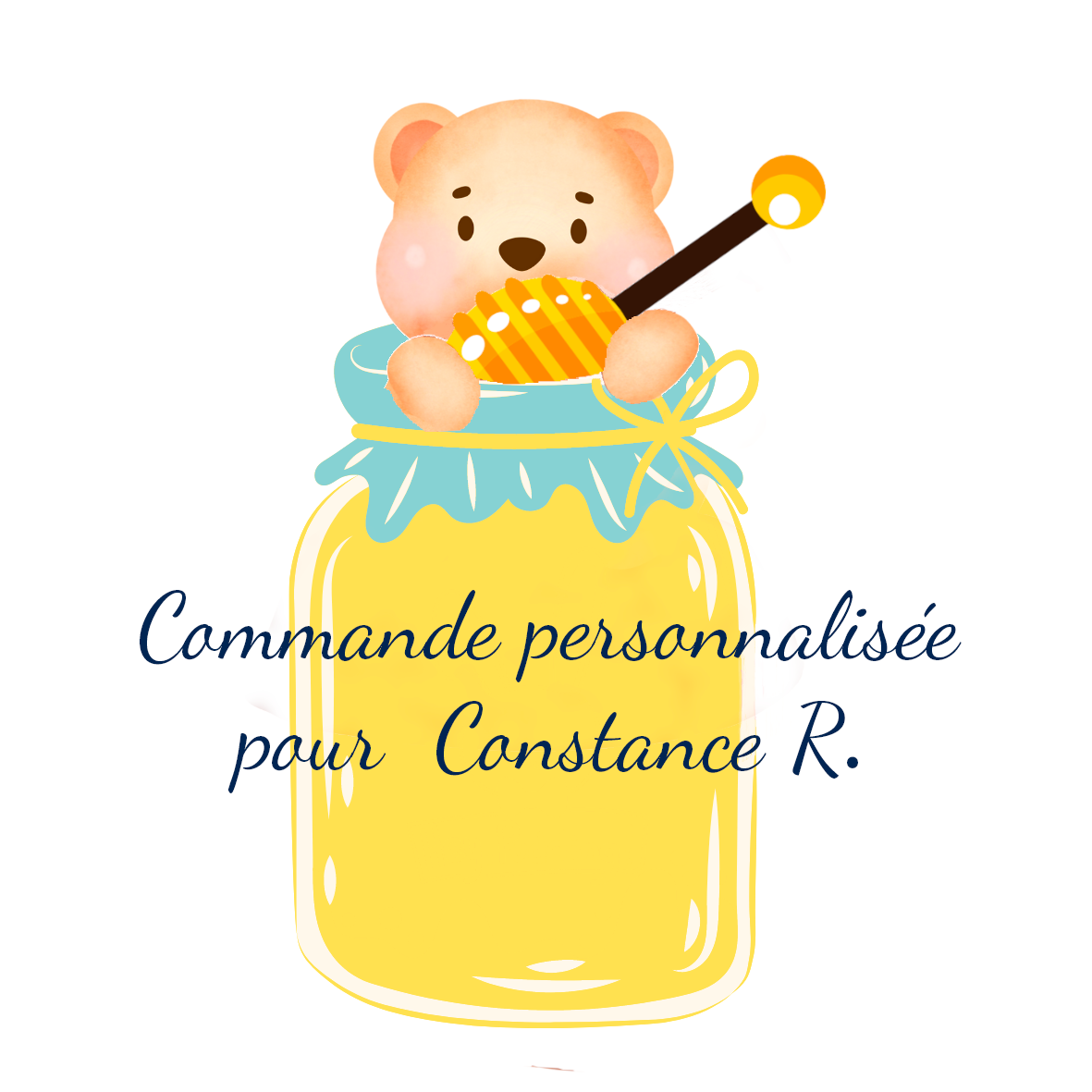 Rose et rêves dorés commande personnalisée pour Constance R. langes