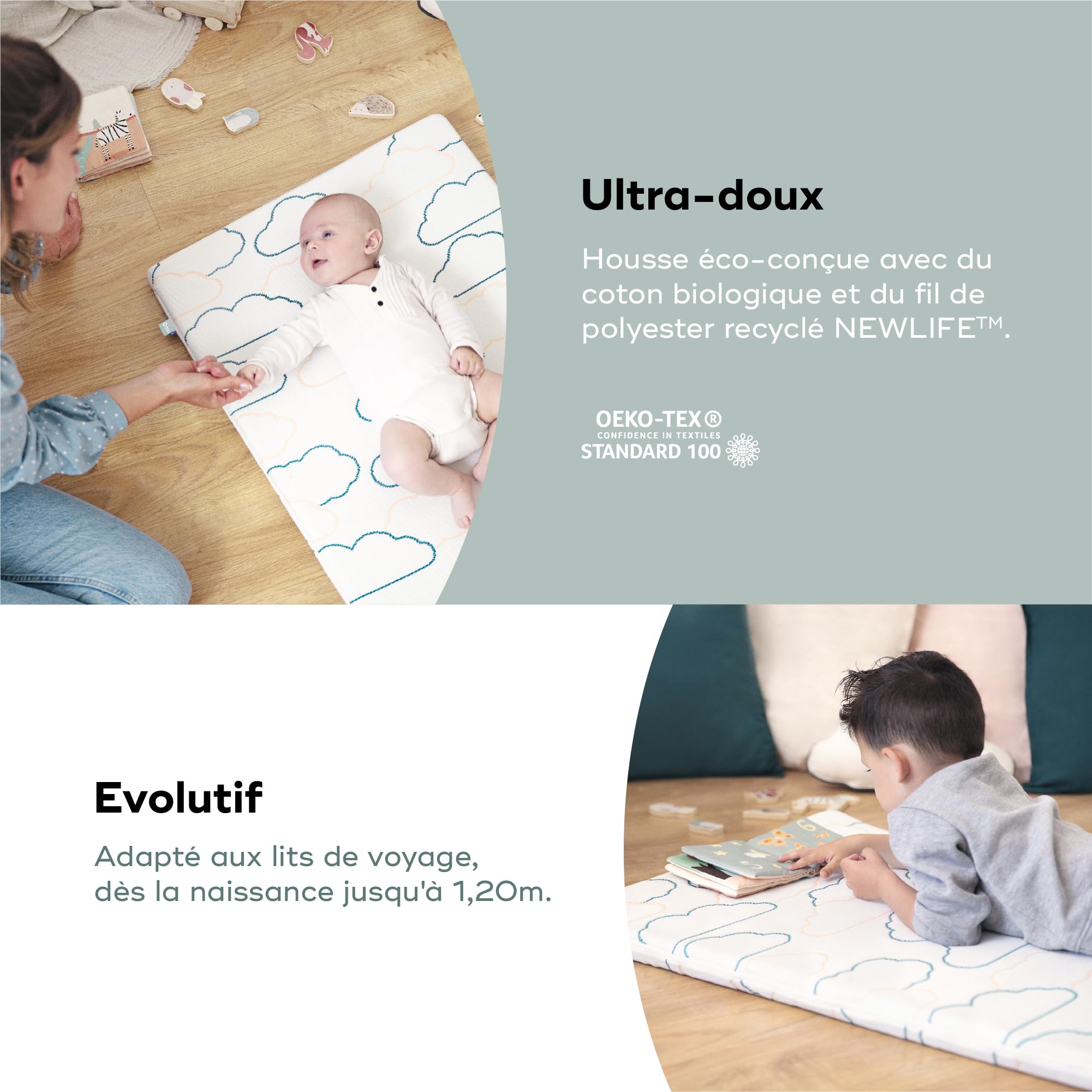 Babymoov Moov / Moov & Cosy'Lite Nomad matelas de voyage 60 × 120 cm