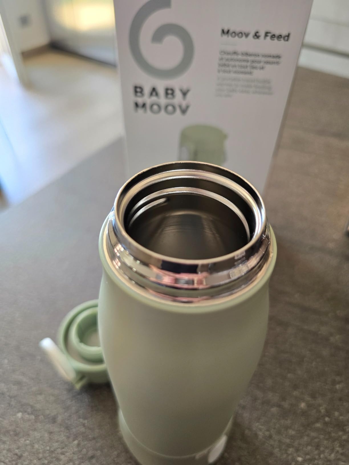 Babymoov Moov & Feed chauffe-biberon nomade beige 340 ml sans fil