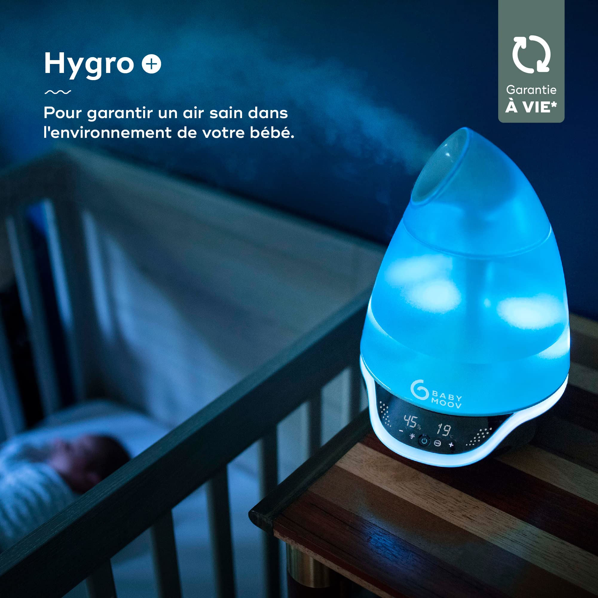 Babymoov YOO Hygro(+) humidificateur bébé vapeur froide 2,5 L