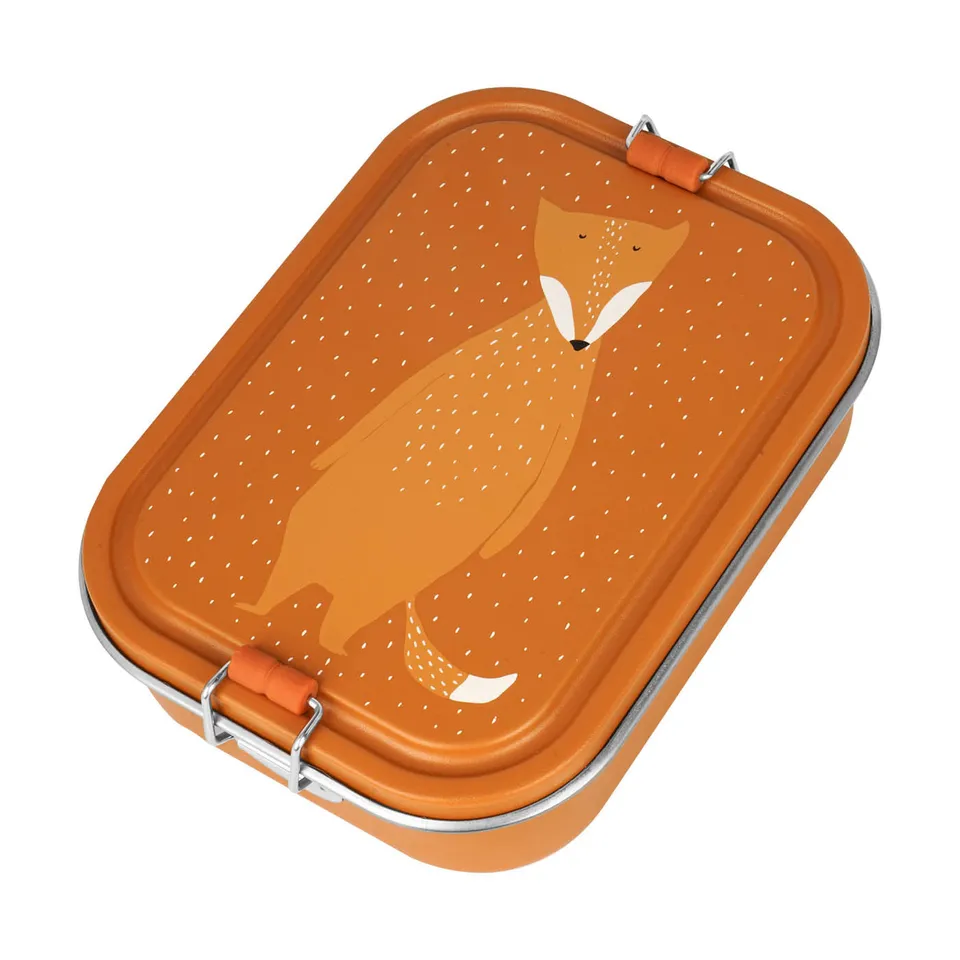 Trixie Baby Boîtes à goûter et boîtes repas Boîte repas grande Mr. Fox inox