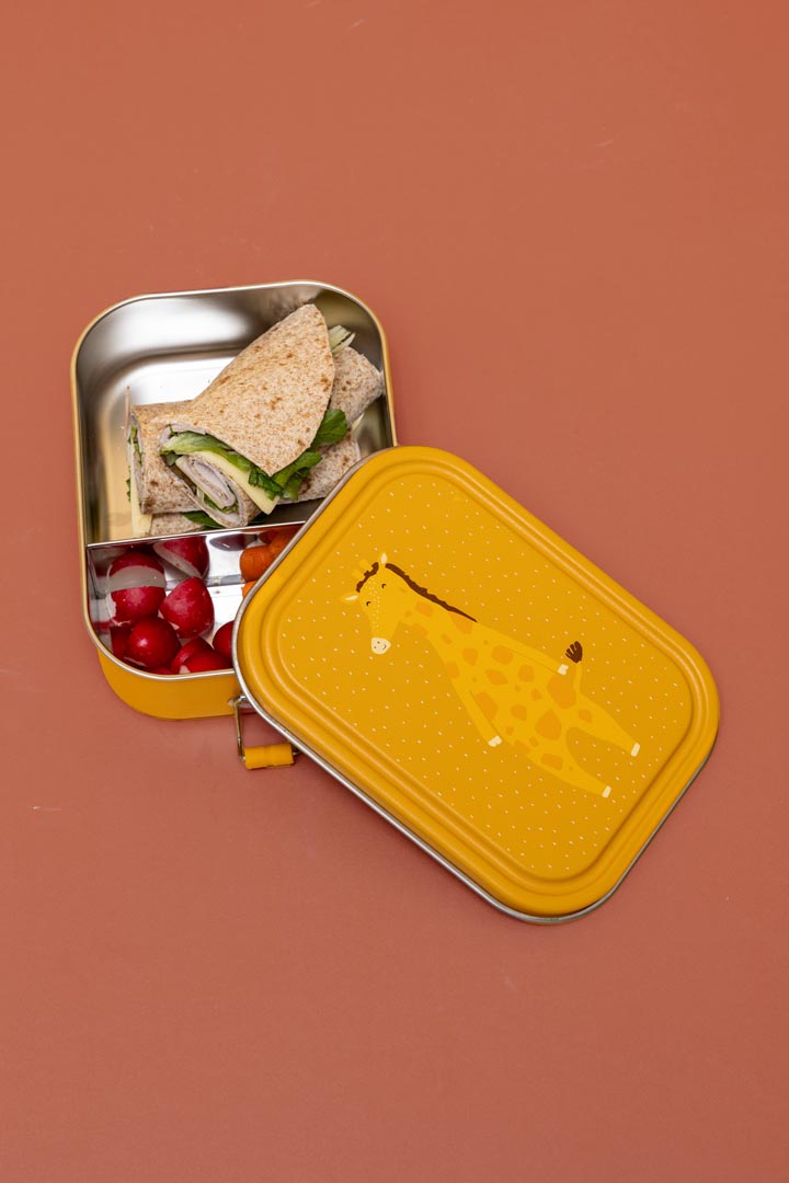 Trixie Baby Mr. Giraffe grande boîte repas inox avec compartiment