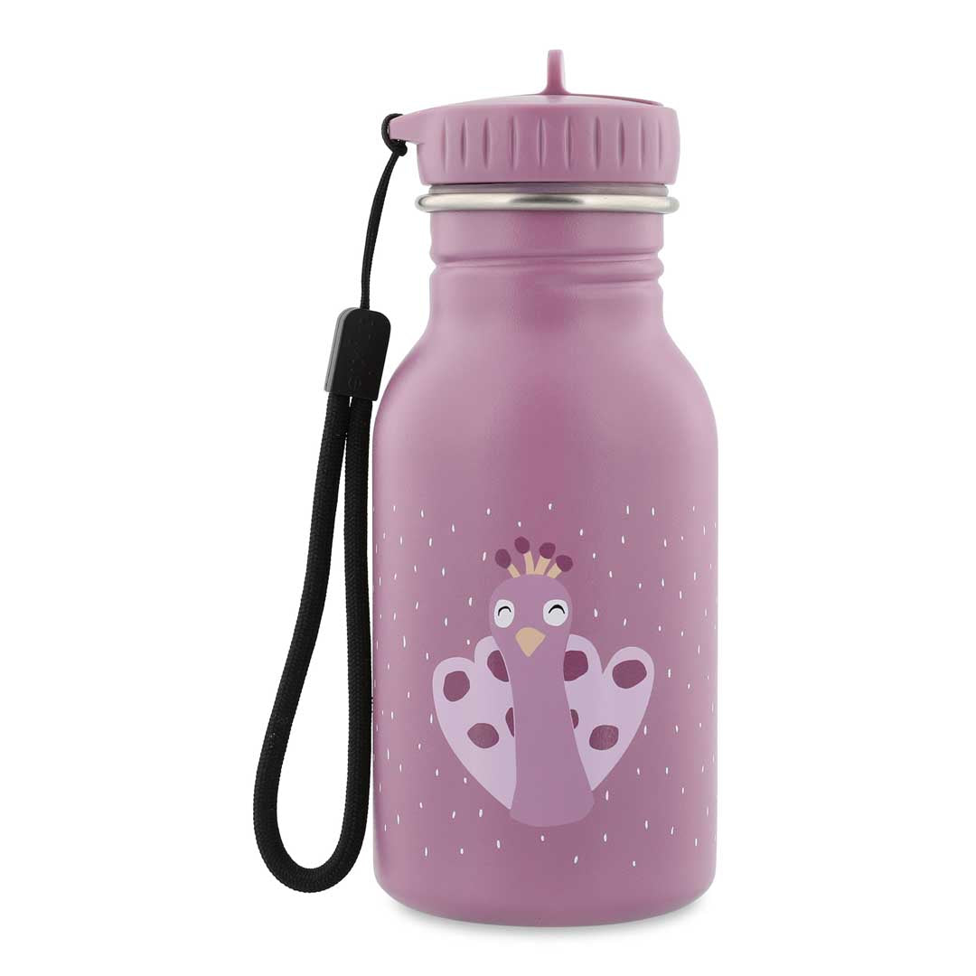 Trixie Baby En déplacement Gourde 350 ml Mrs. Peacock en acier inoxydable