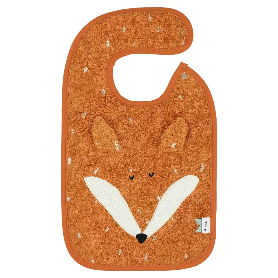 Trixie Baby Bavoirs Mr. Fox bavoir en coton biologique à deux tailles