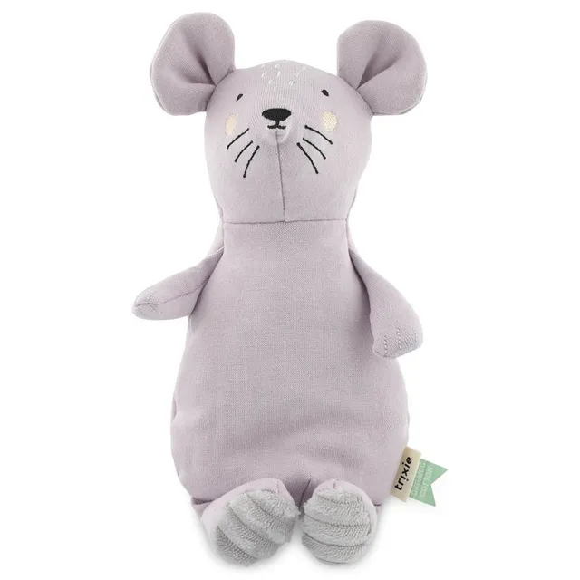 Trixie Baby Premiers jouets Peluche petite Mrs. Mouse 26 cm coton bio