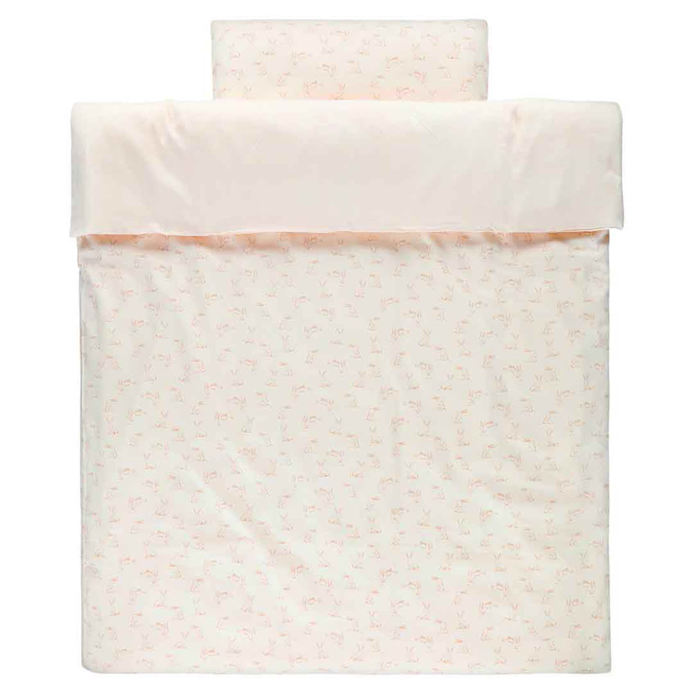 Trixie Baby Literie de bébé Rosy Rabbit housse de couette 100 x 140 cm coton